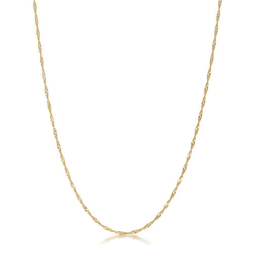 18 Inch Gold Twisted Chain