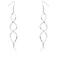 Silver Twist Earrings