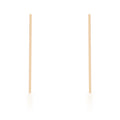 Carolee Gold Stainless Steel Line Drop Earrings