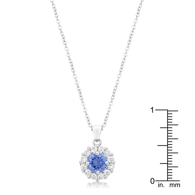 Bella Bridal Pendant in Light Purple