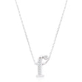 Pave Initial F Pendant